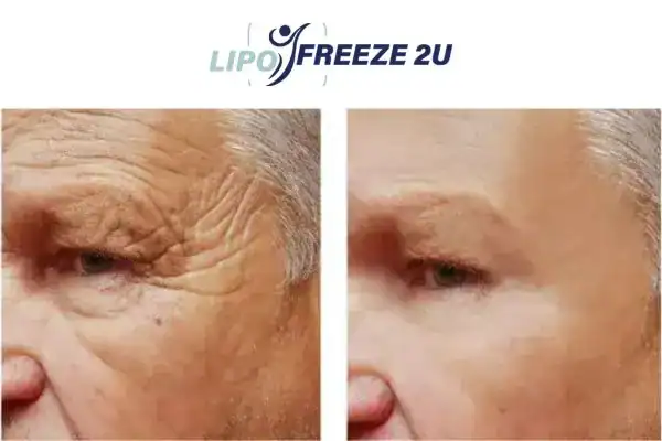 Mens before and after Morpheus 8 Wembley results.