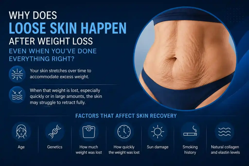 Why Does Loose Skin Happen After Weight Loss Even When You’ve Done Everything Right Wembley?